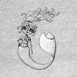 Mermaid Sketches Series: Rainbow Mermaid T-Shirt